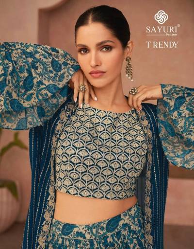 Trendy By Sayuri Designer Partywear Readymade Indo Western Collection